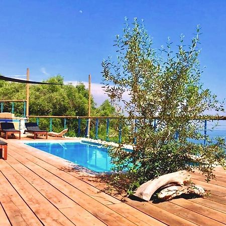 House Teigan Of Villa Intaba Breath Taking Sea Views Corfiot Riviera Corfu Island Greece With Pool Close To Ipsos Beach Pyrgi  Eksteriør bilde