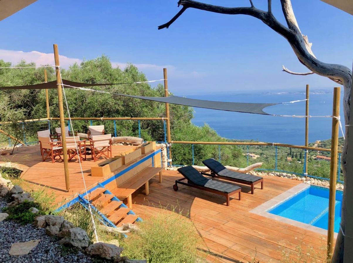 House Teigan Of Villa Intaba Breath Taking Sea Views Corfiot Riviera Corfu Island Greece With Pool Close To Ipsos Beach Pyrgi  Eksteriør bilde